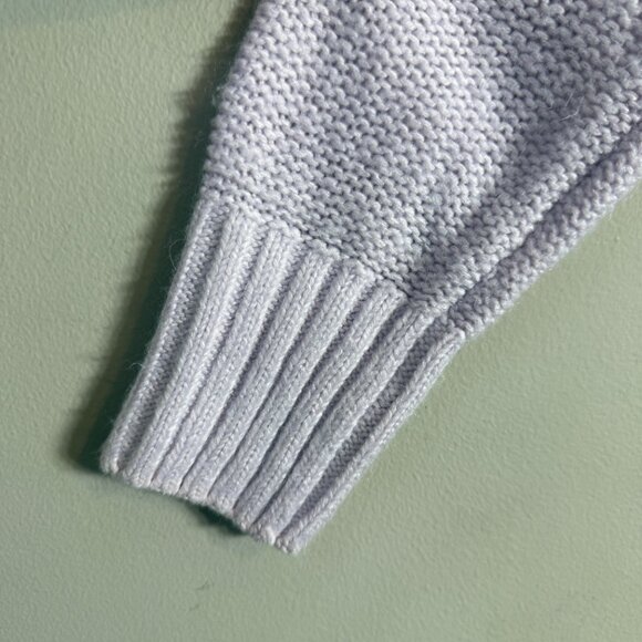 Banana Republic Chunky Cable Knit Sweater Pullover Women's Small Lilac Academia - Picture 6 of 11